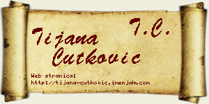 Tijana Ćutković vizit kartica